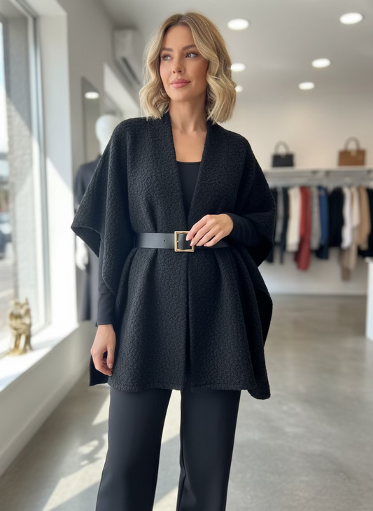 veste poncho tendance