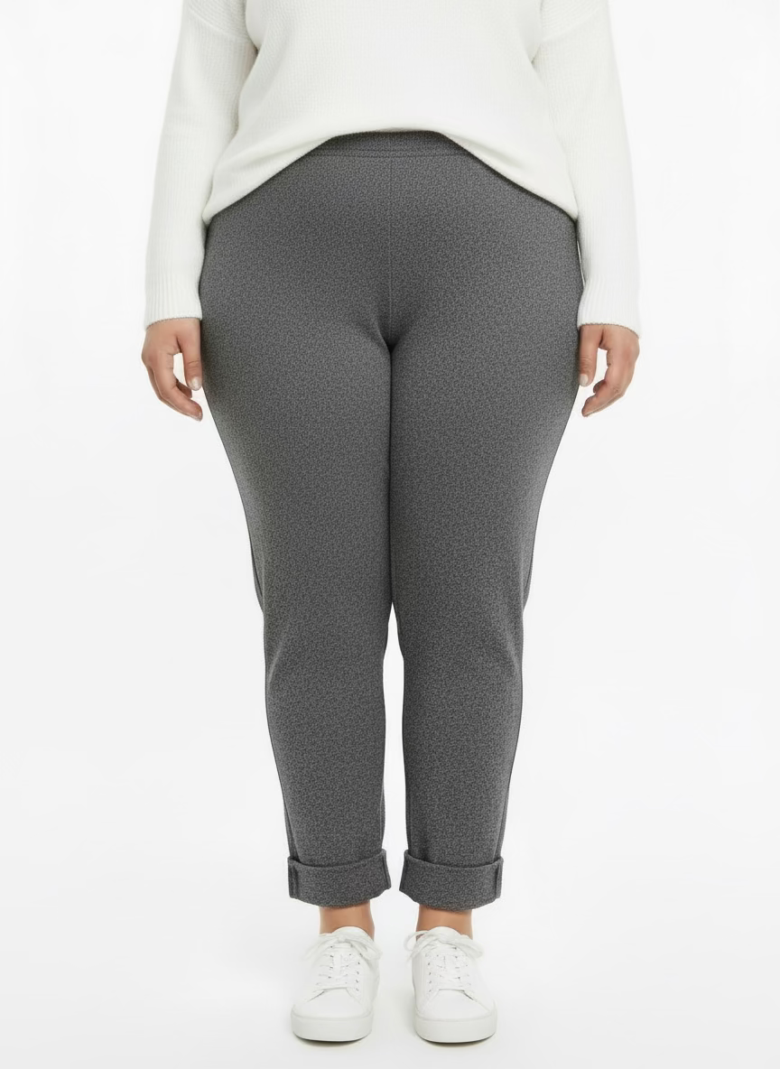 pantalon gris chiné