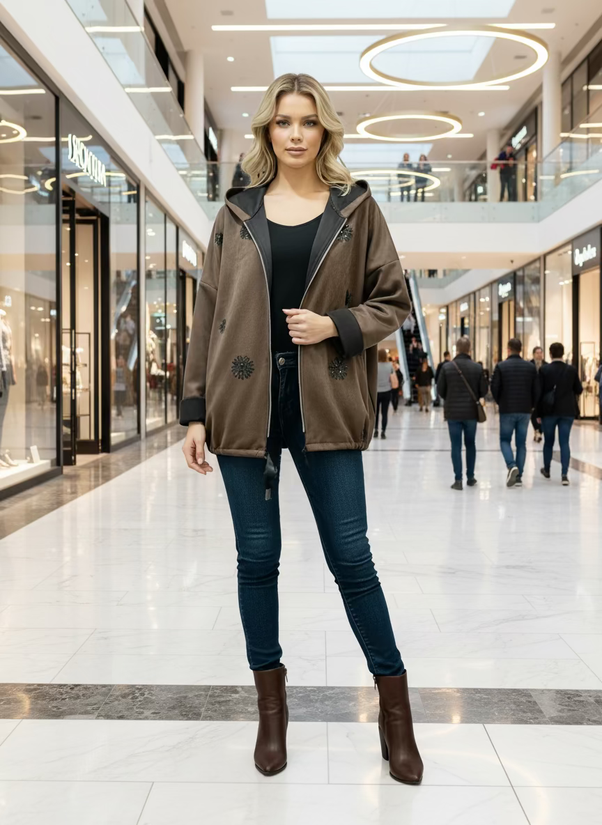 veste effet daim