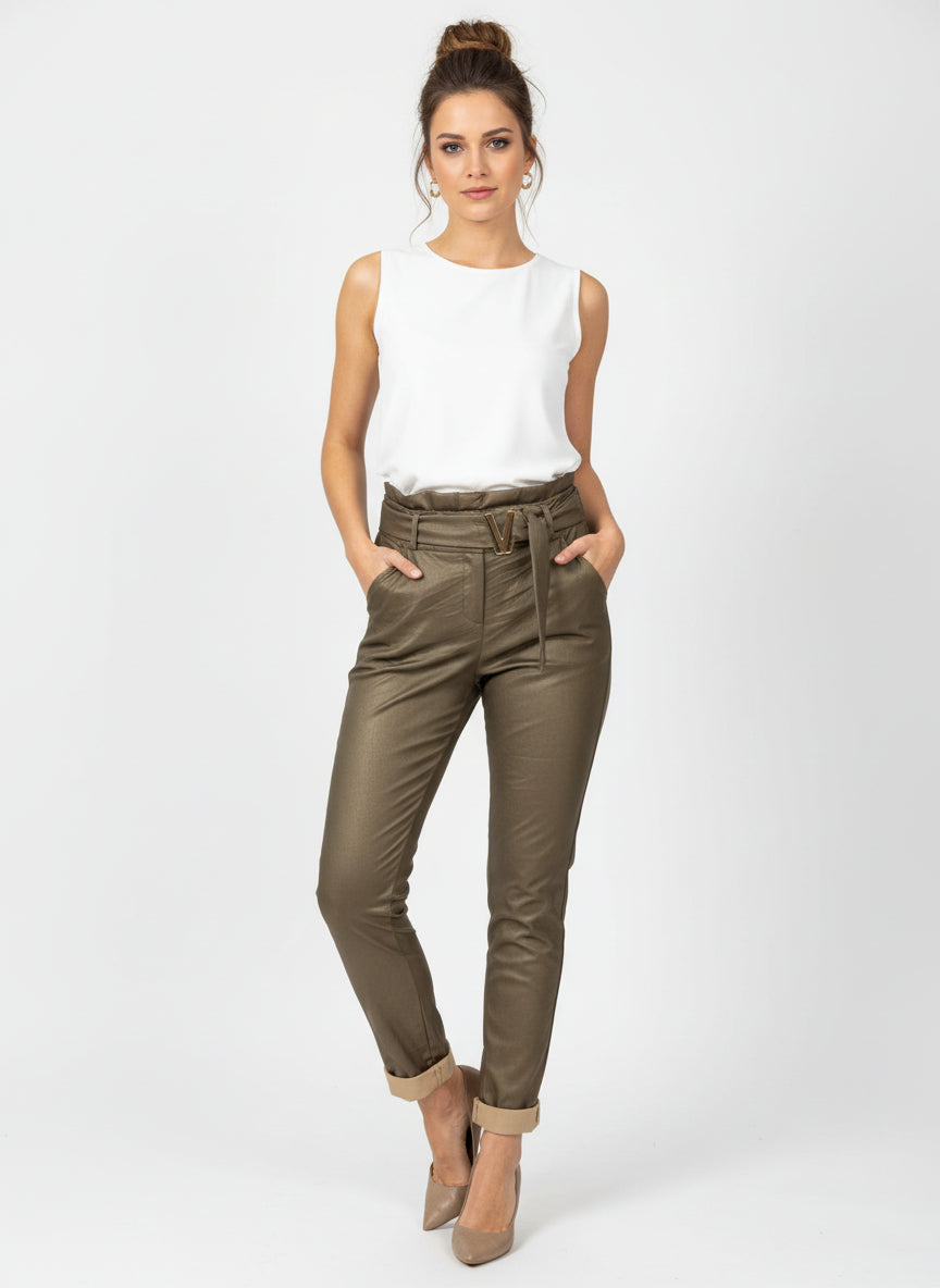 pantalon simili cuir