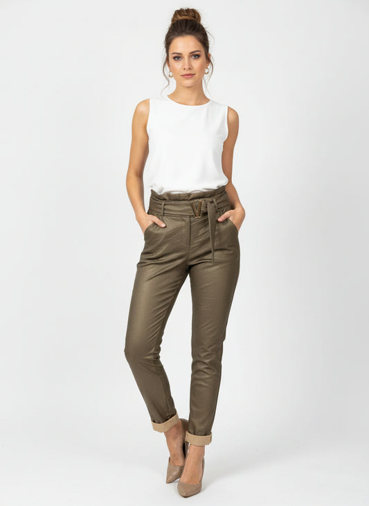 pantalon simili cuir