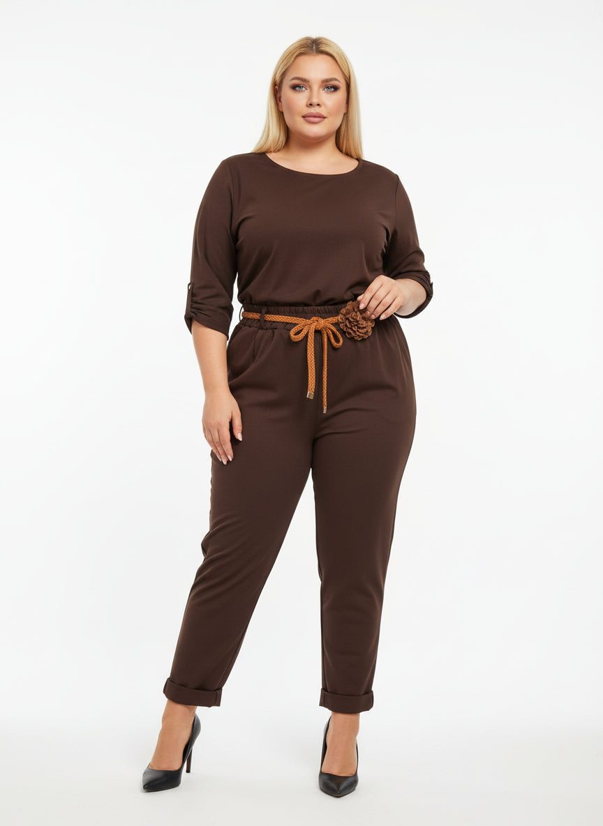 pantalon magique ceinture fleur