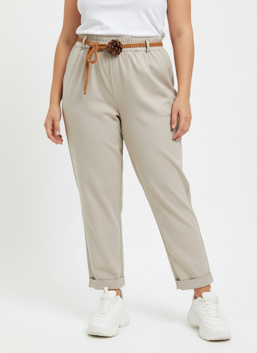 pantalon magique ceinture fleur